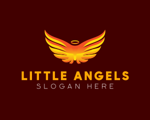 Celestial Angelic Wings logo design