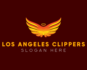 Celestial Angelic Wings logo design