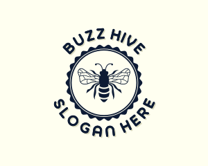 Bee Apothecary Wasp logo design