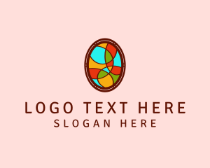 Glass - Stained Glass Mirror logo design