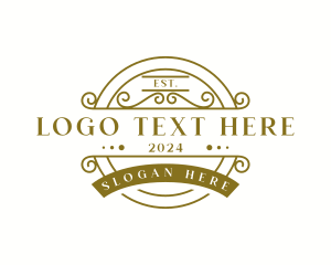 Restaurant - Premium Ornamental Crest logo design