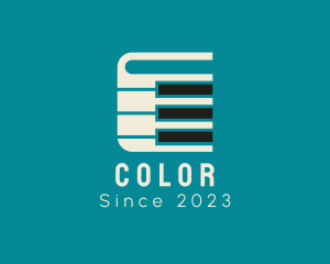 Wallet - Piano Music Book logo design