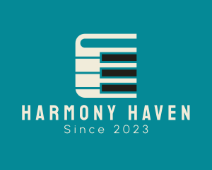 Harmony - Piano Music Book logo design