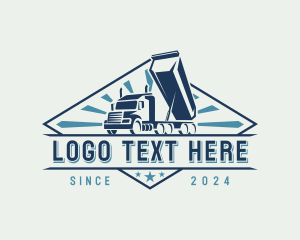 Commercial Vehicle - Dump Truck Haulage logo design