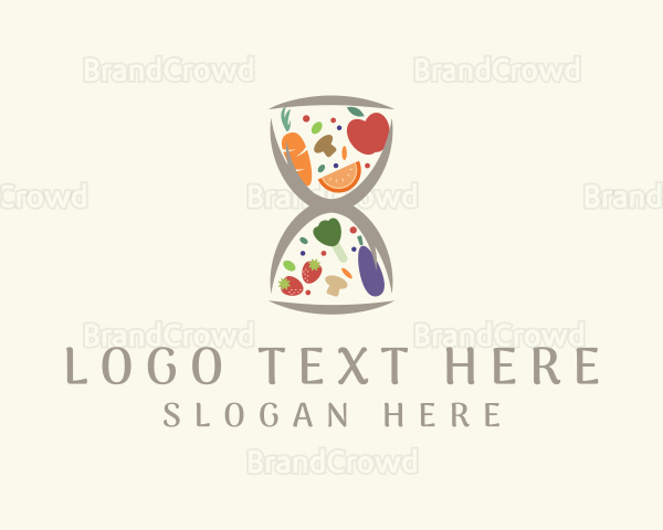 Fresh Food Hourglass Logo