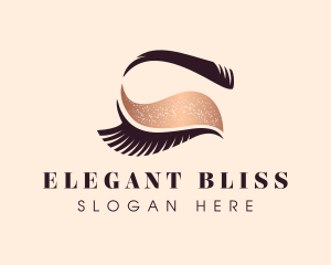 Microblading - Glitter Beauty Eyelash logo design