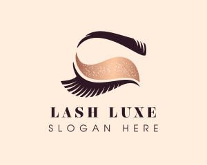 Glitter Beauty Eyelash logo design