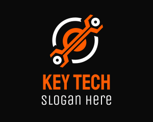 Tech Wrench Tool  logo design