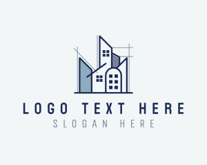 Architectural - Structure Building Contractor logo design