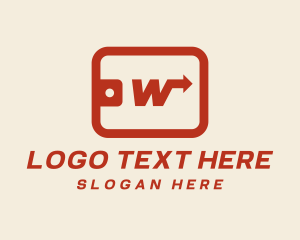 Sale - Credit Coupon Logistics Letter W logo design