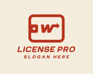 License - Credit Coupon Logistics Letter W logo design