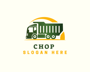 Trailer - Logistics Dump Truck logo design
