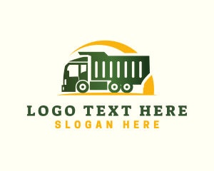 Freight - Logistics Dump Truck logo design