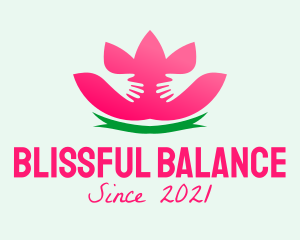 Selfcare - Lotus Flower Massage logo design