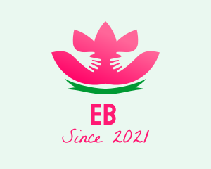 Chinese - Lotus Flower Massage logo design