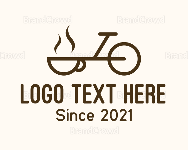 Delivery Bike Cup Logo