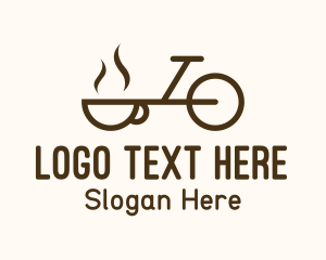 Delivery Bike Cup Logo