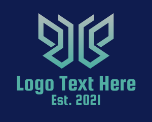 Gaming - Blue Butterfly Tech logo design