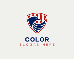 Patriotism - American Eagle Shield logo design