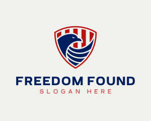 Patriotism - American Eagle Shield logo design