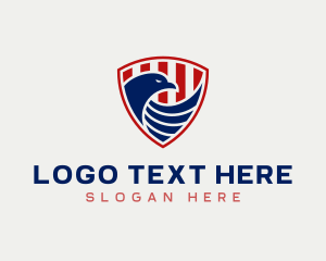 Veteran - American Eagle Shield logo design
