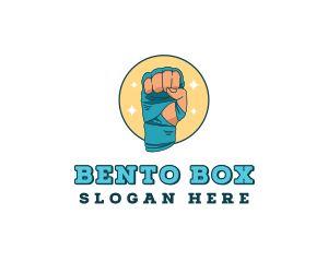 Hand Bandage Boxing logo design