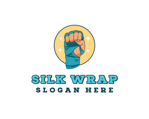 Hand Bandage Boxing logo design