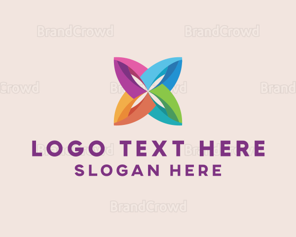 Multicolor Floral Bloom Logo