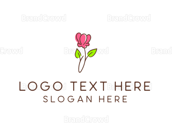 Beauty Product Flower Logo