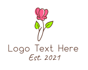 Stem - Beauty Product Flower logo design