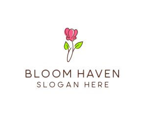 Beauty Product Flower  logo design