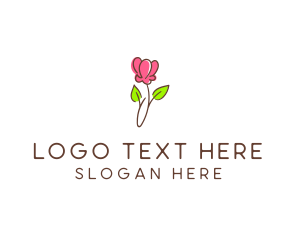 Leaf - Beauty Product Flower logo design