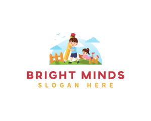 Elementary - Kids Kindergarten Preschool logo design