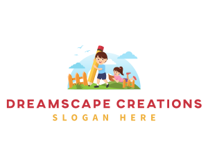 Imagination - Kids Kindergarten Preschool logo design