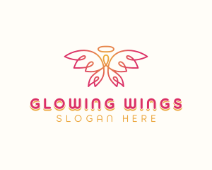 Angelic Holy Wings logo design