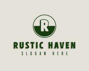 Masculine Rustic Brand logo design