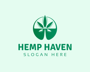 Cannabis Leaf Dispensary logo design