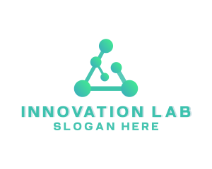Laboratory - Science Molecule Laboratory logo design