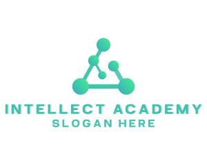 Academics - Science Molecule Laboratory logo design