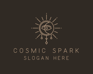 Cosmic Astronomy Eye logo design