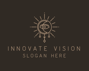 Visionary - Cosmic Astronomy Eye logo design