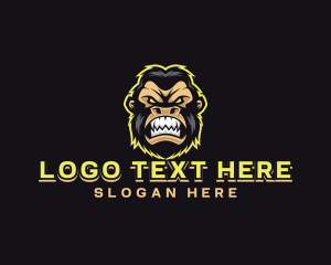 Wildlife - Angry Gaming Gorilla logo design