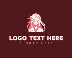 Anime Girl Character logo design