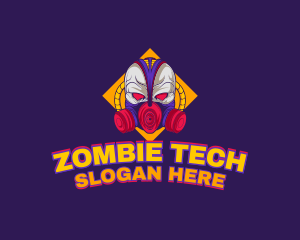 Zombie - Gas Mask Gaming logo design