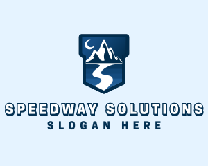 Road - Mountain Travel Road logo design