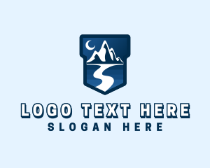 Scenery - Mountain Travel Road logo design