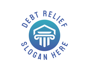 Debt - Blue Pillar Temple logo design