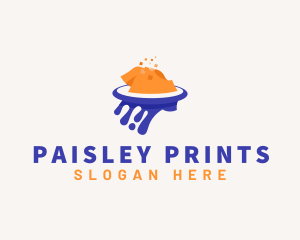 Shirt Printing Paint logo design