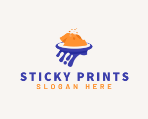 Shirt Printing Paint logo design