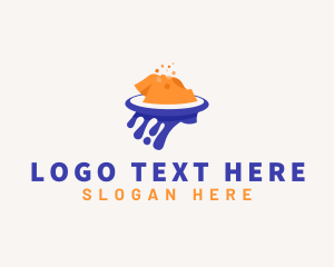 Tee - Shirt Printing Paint logo design